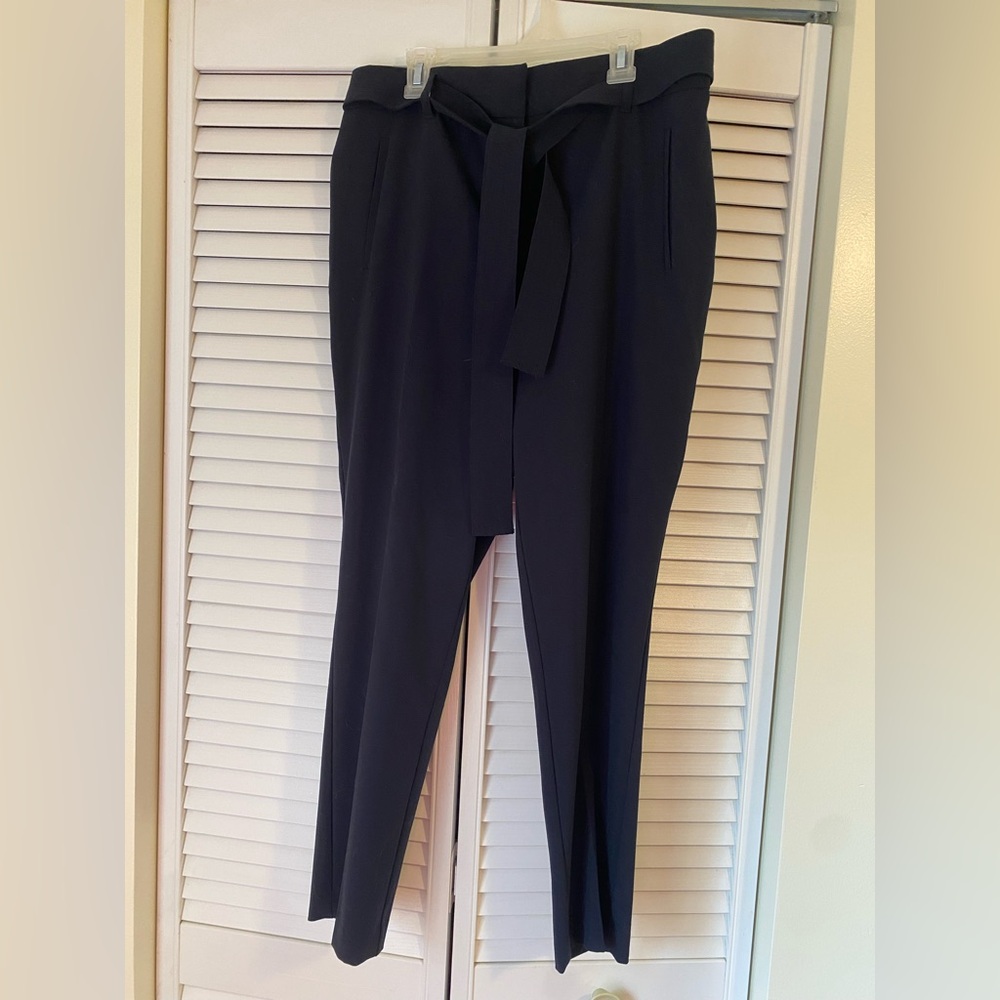 Navy blue Trousers with Belt